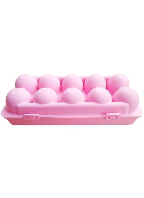 Pass Pass PassPass 100 Portable Storage Box for 10 pcs Egg ABS PP Plastic Egg Storage Container with Handle Folding  - Image 3