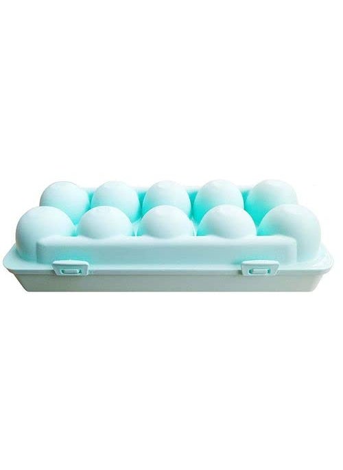 Pass Pass PassPass 100 Portable Storage Box for 10 pcs Egg ABS PP Plastic Egg Storage Container with Handle Folding  - Image 2