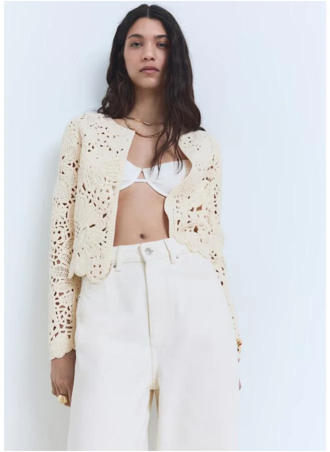 مانجو Thick Knit Jacket
