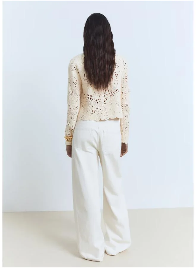 مانجو Thick Knit Jacket