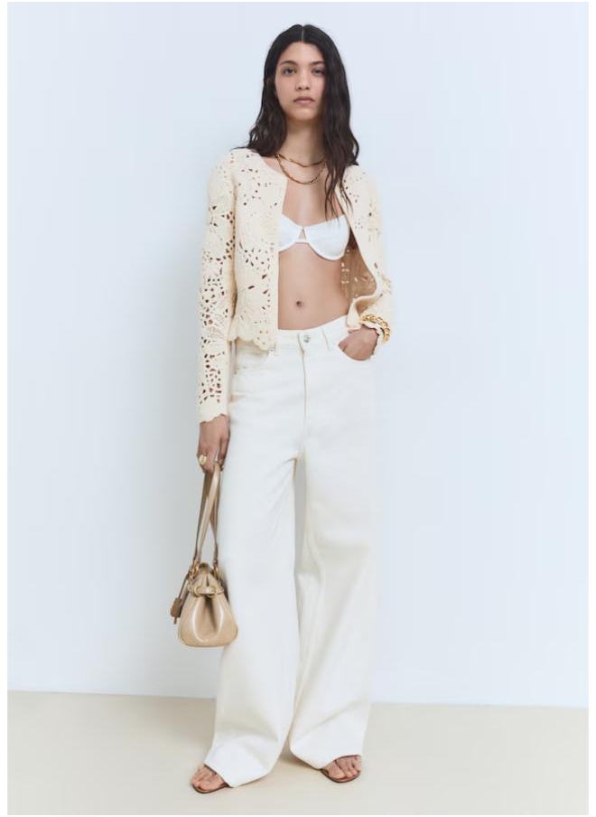 MANGO Thick Knit Jacket  - Image 4