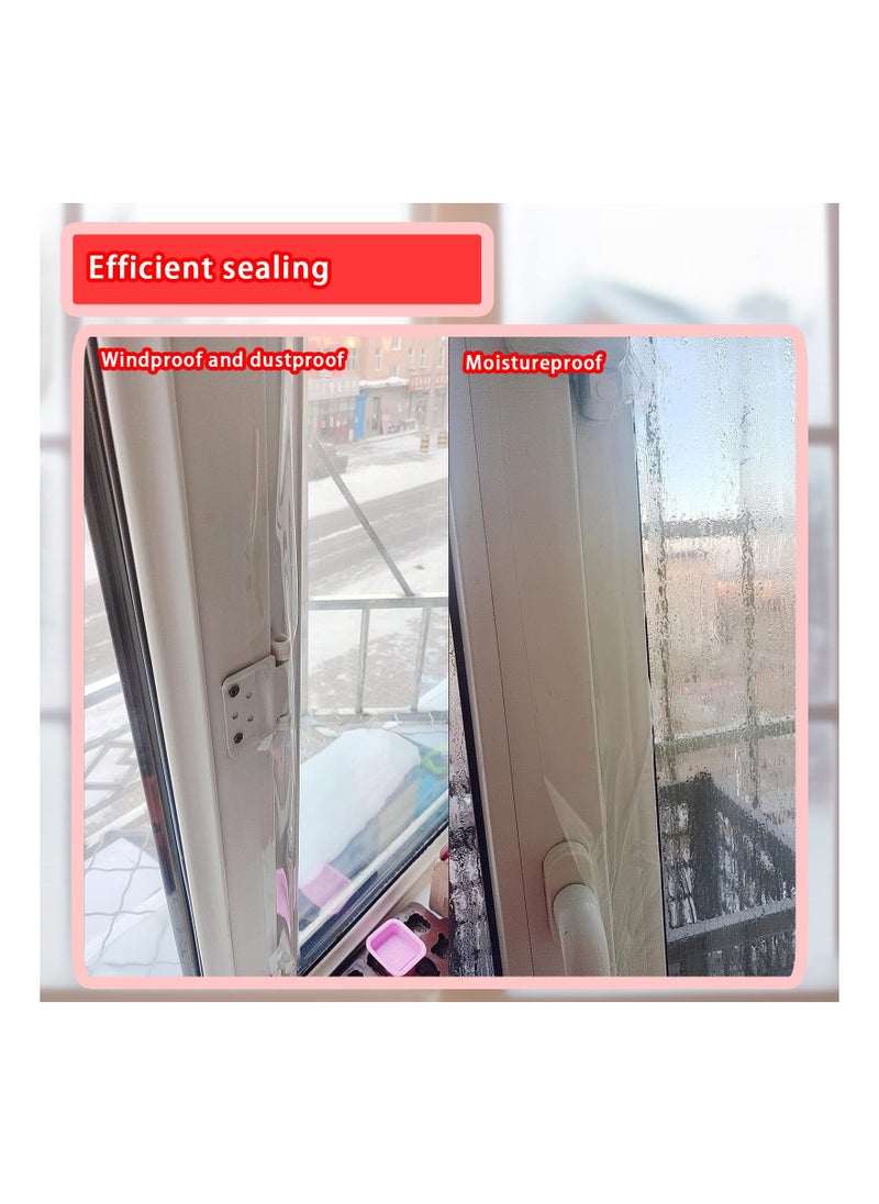 SYOSI Transparent Window Weather Sealing Tape Insulation Film Windshield Adhesive Air Leakage Gap Device Joint No Residue Clear 2Inch x 23Yards  - Image 3