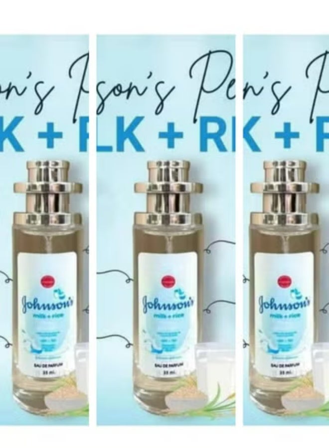 Powder Perfume Milk And Rice 35 ML 3 Pcs