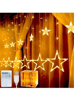 Ramadan Decorations Lights, Ramadan Lights, Ramadan Fairy String LED Lights, Windows Curtain Lights for Home Inside Outside Decoration(Warm White)