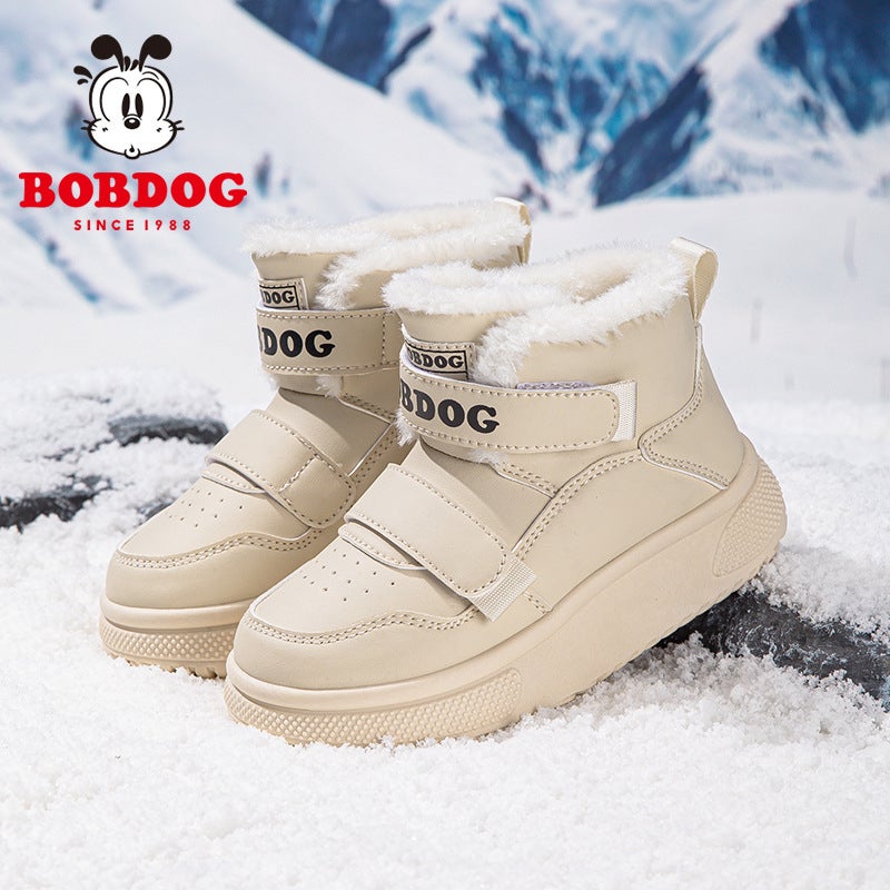 Babu Bean Girls Shoes Waterproof Outdoor Children'S Sneaker Fleece-Lined Thickened Boys Martin Boots - Image 4