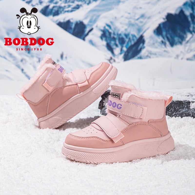 Babu Bean Girls Shoes Waterproof Outdoor Children'S Sneaker Fleece-Lined Thickened Boys Martin Boots - Image 5