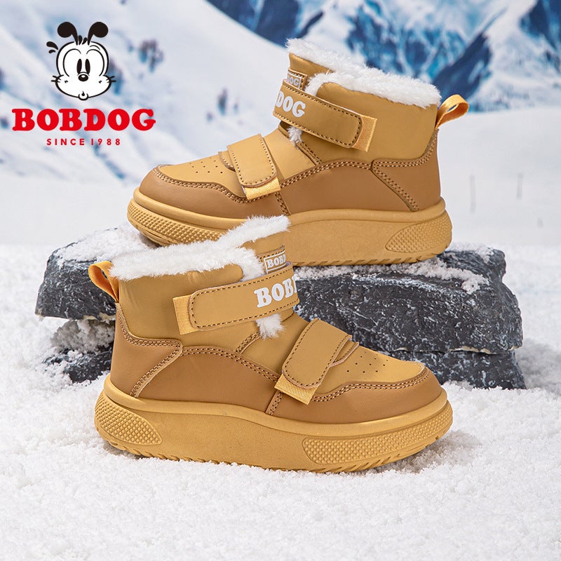 Babu Bean Girls Shoes Waterproof Outdoor Children'S Sneaker Fleece-Lined Thickened Boys Martin Boots - Image 3
