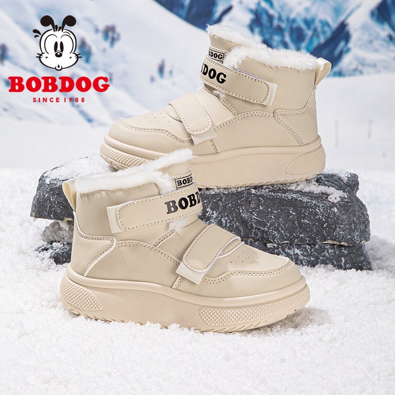 Babu Bean Girls Shoes Waterproof Outdoor Children'S Sneaker Fleece-Lined Thickened Boys Martin Boots - Image 2