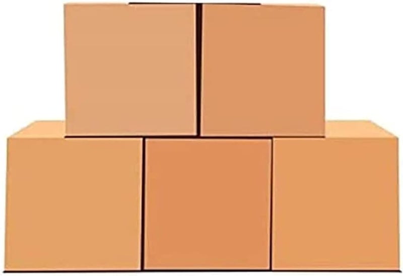 SHOWAY [5pack] Carton box, Cardboard, for moving shipping and packing Double Wall 100% Recyclable Corrugated Cardboard Moving Boxes (41x33x33cm) - Image 1