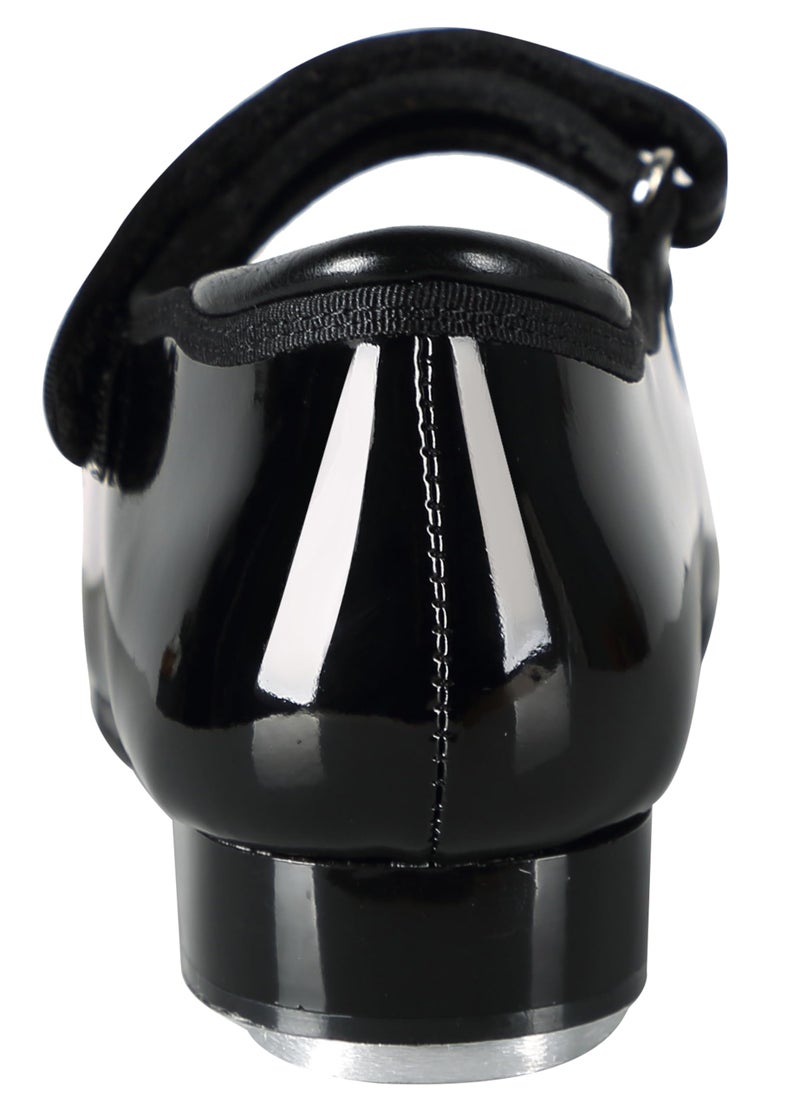 Linodes Patent Easy Strap Tap Shoe for Girls and Boys (Toddler/Little Kid/Big Kid)-Black-11M-Little Kid - Image 3