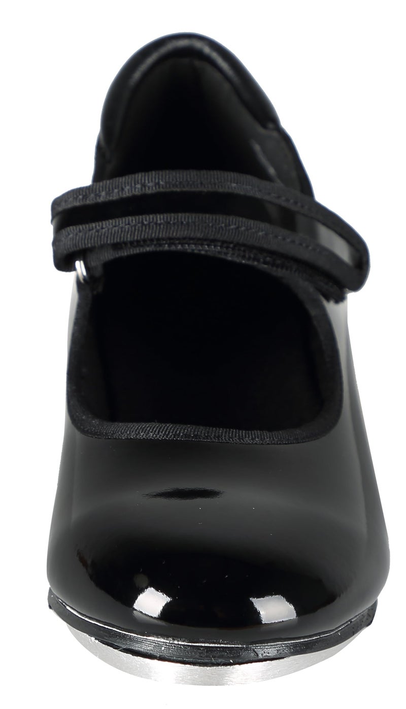Linodes Patent Easy Strap Tap Shoe for Girls and Boys (Toddler/Little Kid/Big Kid)-Black-11M-Little Kid - Image 2