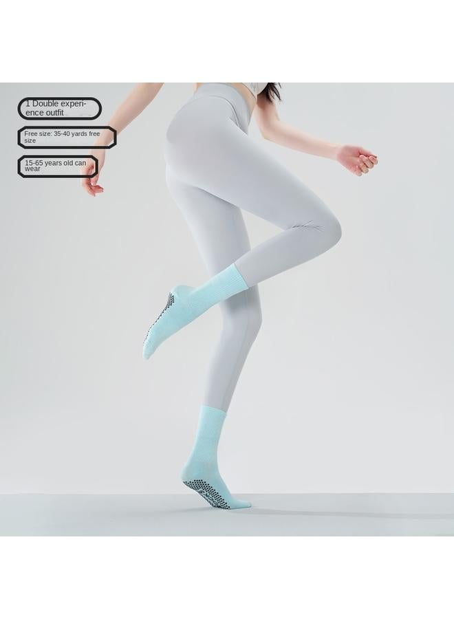 Bluejw Indoor Yoga Socks Non-slip Professional Women's 2024 New Pressure Sports Boat Socks Autumn And Winter Fitness Pilates Socks - Image 1