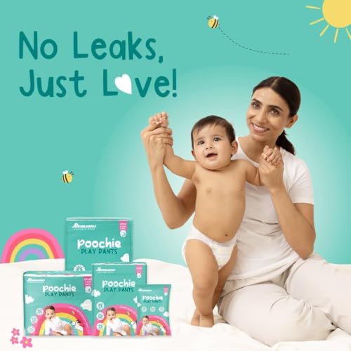 Romsons Poochie Play Pants Baby Diapers - S (78 Pieces) | Suitable for 3-8 KG | 360° Comfort Fit and Leakproof Upto 10 Hrs. - Image 5