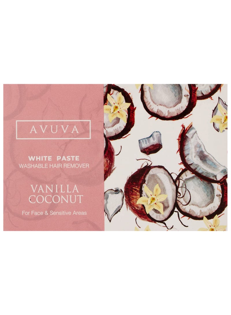 Avuva White Paste Hair Removal Vanilla Coconut 100grams 