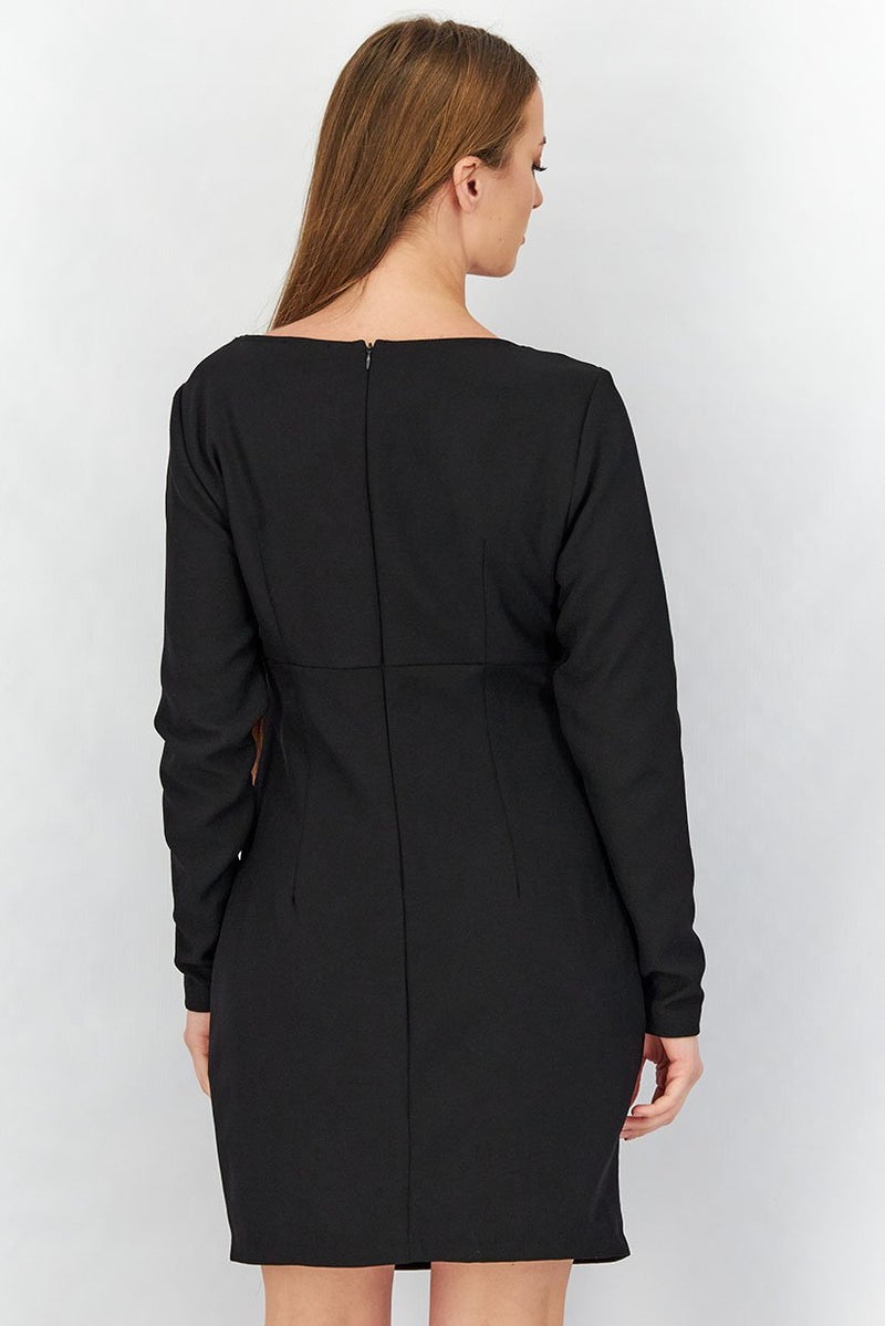 Reserved Women Cut Out Detail Bodycon Dress, Black - Image 4