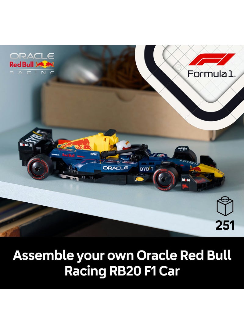 LEGO Speed Champions Oracle Red Bull Racing RB20 F1® Race Car Vehicle Set 77243 (251) Pieces  - Image 3