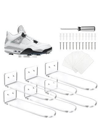 Floating Shoe Display for Wall Mount 6 Clear Floating Shoe Racks for Displaying and Showcasing Your Sneaker Collection Includes Hardware Clear Acrylic Floating Shelf Shoe Wall Rack - pzsku/ZA201E43337556FE48397Z/45/_/1723025843/065a6ed8-81cc-41a5-a765-468bef9f6770