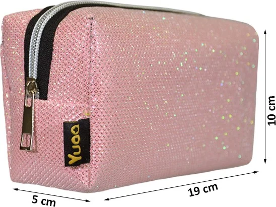 Yuga Makeup Bag Silvery Light Pink