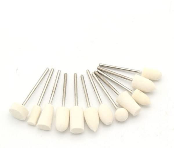 yadav 12Pcs Nail Head Polishing Mill Cutter Nail Files Drill Bits Electric Manicure - Image 1