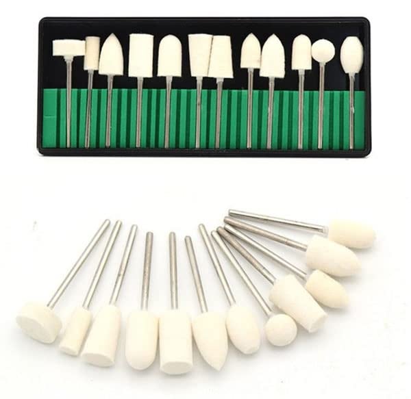 yadav 12Pcs Nail Head Polishing Mill Cutter Nail Files Drill Bits Electric Manicure - Image 3