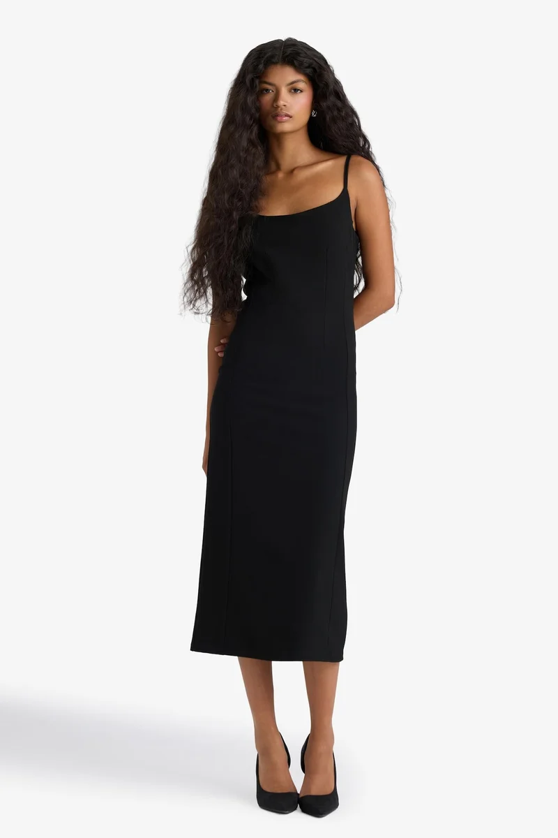 ديفاكتو Bodycon Strappy Midi Dress