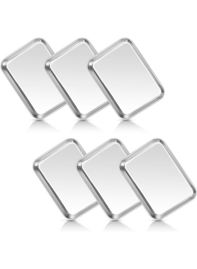 TeamFar Kids Plates Set of 6, Stainless Steel Toddler Plates - Image 1