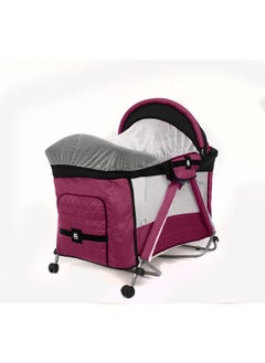 Uni baby Baby's Crib -Burgundy 