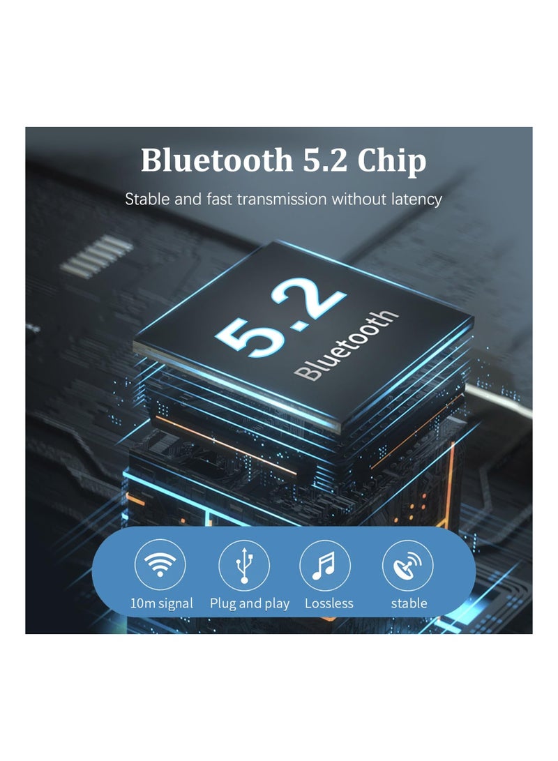 NFC Enabled Bluetooth Audio Receiver, Bluetooth 5.2 Wireless Audio Adapter for Home Stereo/Car Stereo/AV Receiver/Headphone/Speaker, Handsfree Calls, RCA AUX 3.5mm Jack Aduio Adapter - Image 4