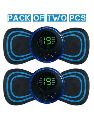 Pack of 2 Mini EMS Lymphatic Drainage Massager Pads | Portable Electric Pulse Massage Device for Arms, Neck, Back, Waist, Legs & Shoulder Relief | Muscle Stimulator for Blood Circulation & Pain Relaxation | Wireless Lightweight Therapy Pads - pzsku/ZA20221FF48A3F063C79DZ/45/1746253072/3c2aad40-7b85-4b49-a2f1-847f3e95cc3d