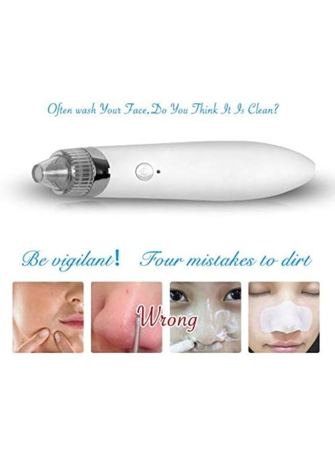Blackhead Vacuum Cleaner Suction Remover Diamond Dermabrasion Facial Pores Cleaner  Charge Dead Skin Remover - Image 2