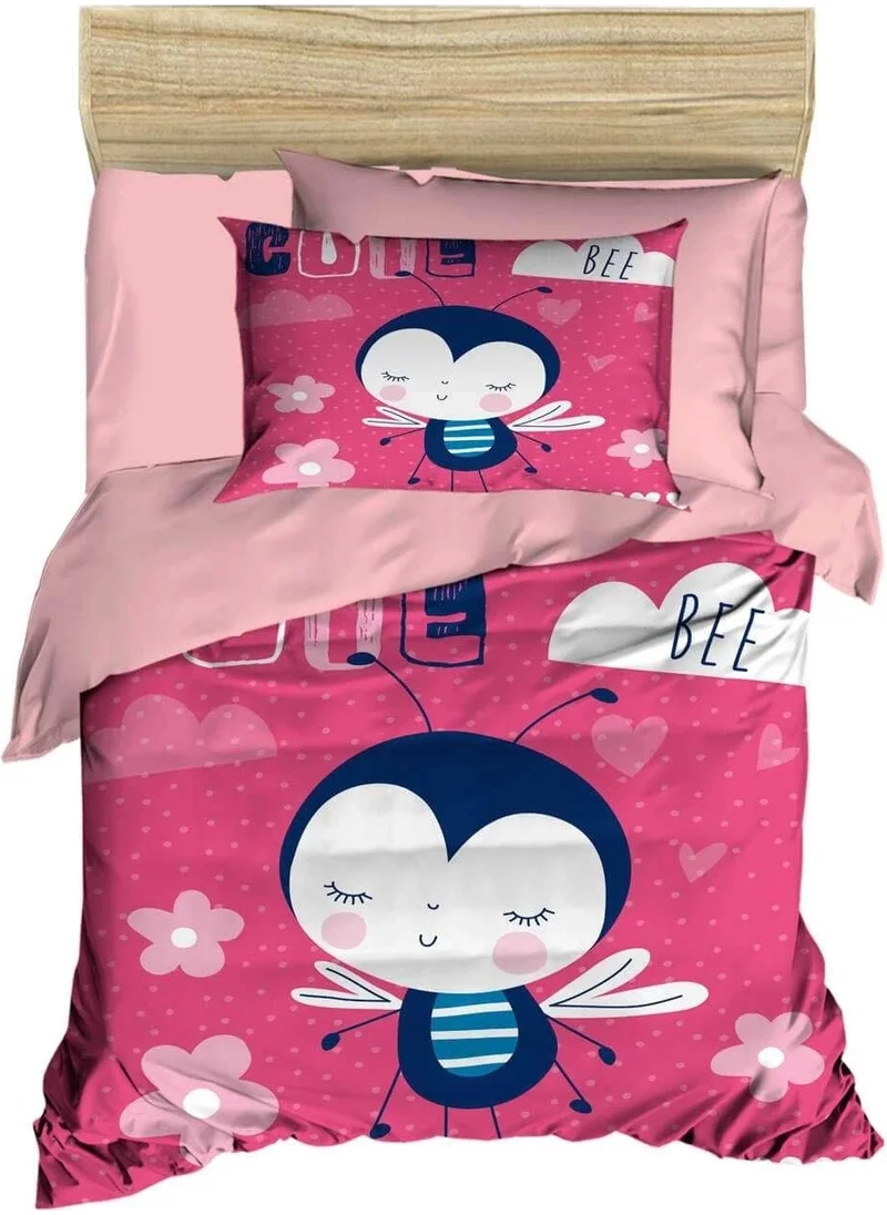 Mira Home Digital Printed 3D Cotton Newborn Baby Bedding Set Cute Bee Pink