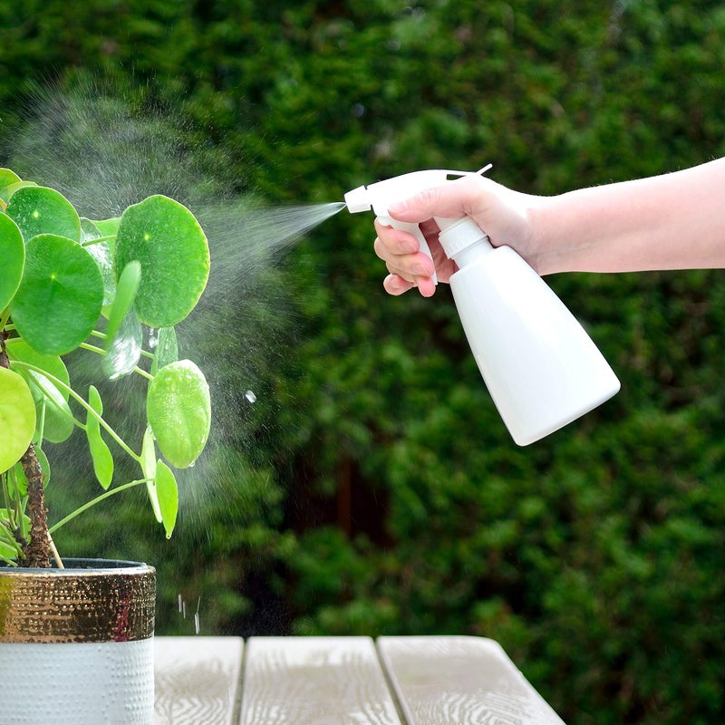 Youngever 6 Pack Empty Plastic Spray Bottles, White Spray Bottles for Hair and Cleaning Solutions (8 Ounce) - Image 3