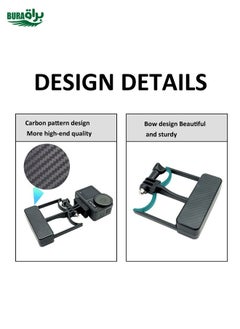 BURAQ Universal Phone Gimbal to Sports Camera Adapter For DJI OSMO 6 / 5 / 4 / 3 to Gopro DJI Action 4(Black)  - Image 5