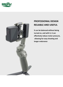 BURAQ Universal Phone Gimbal to Sports Camera Adapter For DJI OSMO 6 / 5 / 4 / 3 to Gopro DJI Action 4(Black)  - Image 2