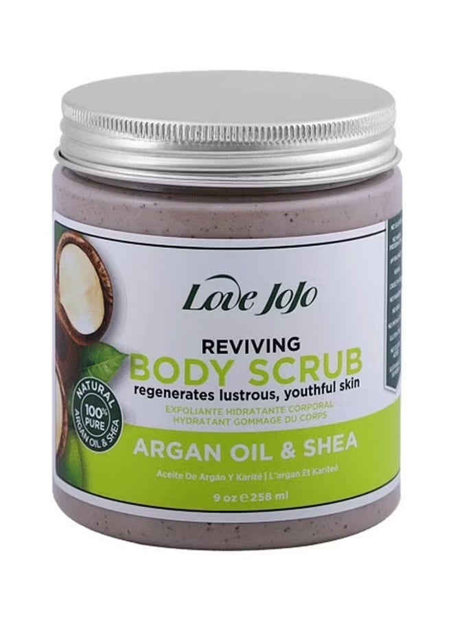 Love JoJo Argan Oil & Shea Reviving Body Scrub Grey 258ml  - Image 1