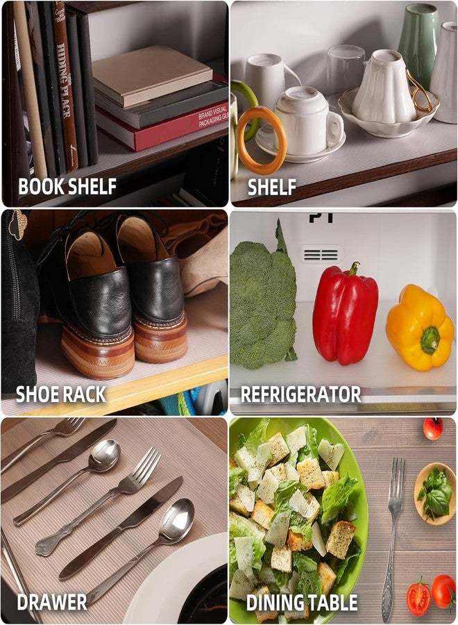 Matiko Shelf Liner Non Slip Cabinet Liners Non Slip Waterproof,Food-Grade EVA Material -45 X 30 CM - Kitchen Liners for Cabinets and Drawers,Kitchen Cabinet Liners for Shelves and Bathroom (Gray) - Image 3