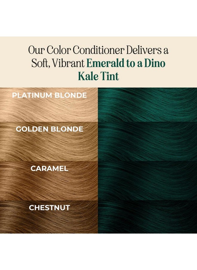 INH Semi Permanent Hair Color | Color Depositing Conditioner | Emerald Green Hair Dye | No Bleach & No Peroxide Temporary Tint For Women & Men | Vegan, Ammonia Free, & Sulfate Free | Ready To Use, 6Oz  - Image 1