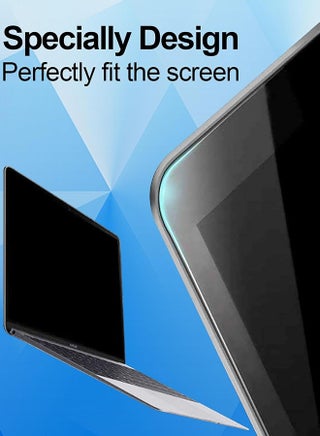 [عبوة مزدوجة] حامي شاشة من البولي إيثيلين تيرفثالات (PET) لجهاز MacBook Air مقاس 13.6 بوصة (2025/2024/2022، الطرازات A3113، A2681، معالجات M4/M3/M2)، فيلم واقي فائق الوضوح مضاد لبصمات الأصابع عالي الدقة. - view 5