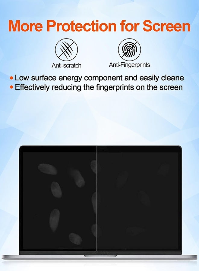 بشكل مختصر [عبوة مزدوجة] حامي شاشة من البولي إيثيلين تيرفثالات (PET) لجهاز MacBook Air مقاس 13.6 بوصة (2025/2024/2022، الطرازات A3113، A2681، معالجات M4/M3/M2)، فيلم واقي فائق الوضوح مضاد لبصمات الأصابع عالي الدقة. - Image 3