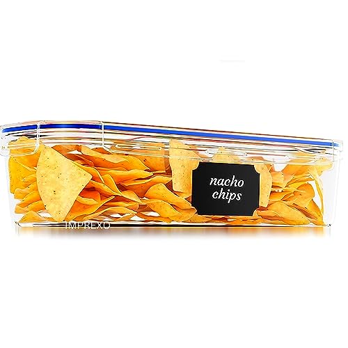 IMPREXO Airtight Food & Fridge Storage Jars & Containers Plastic Boxes for Kitchen Canister Jar and Container Dal/Stackable/Snacks/Atta/Cereals (2200 ML) - Image 1