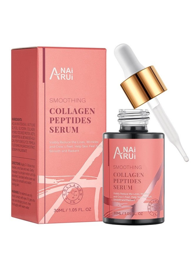 ANAI RUI Collagen Peptide Serum with Hyaluronic Acid and Acetyl Hexapeptide-8, Face Plumping, Improve Skin Elasticity, Collagen Peptides Serum for Face 1 fl.oz - Image 1
