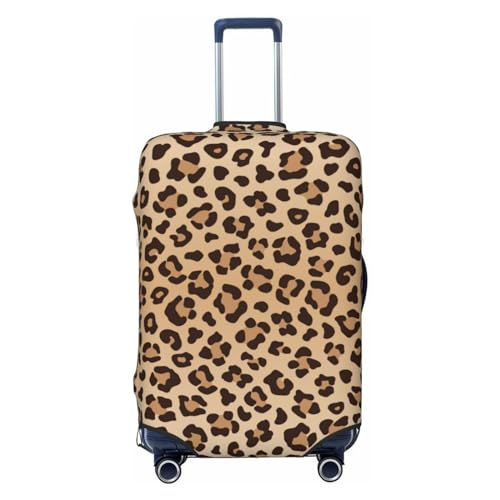 Lukbfall Leopard Print Luggage Suitcase Covers Elastic Washable Luggage Protector Travel Suitcase Protective Cover For Kid And Adult, S (Fit 18-21 Inch Luggage) - Image 1