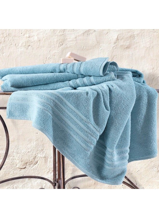 Hammam Linen Jumbo Large Bath Sheets Towels 2 Pack 35 X 70 Inches Soft And Absorbent Premium Quality 100% Cotton Towels (Light Blue Bath Sheet)  - Image 5