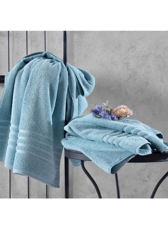 Hammam Linen Jumbo Large Bath Sheets Towels 2 Pack 35 X 70 Inches Soft And Absorbent Premium Quality 100% Cotton Towels (Light Blue Bath Sheet)  - Image 3