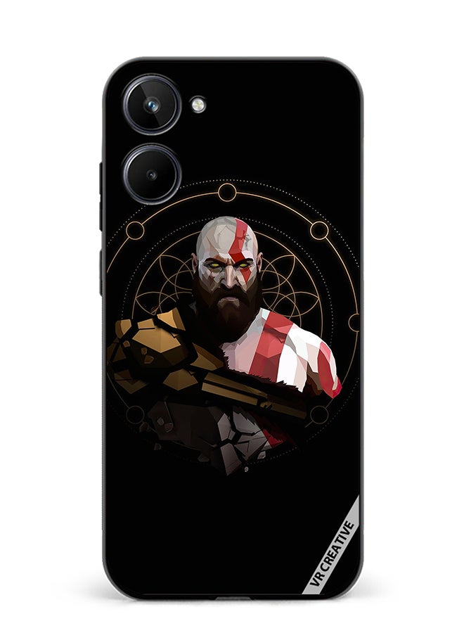 VR CREATIVE Protective Case Cover For Realme 10 God Of War, Kratos Design Multicolour - Image 1