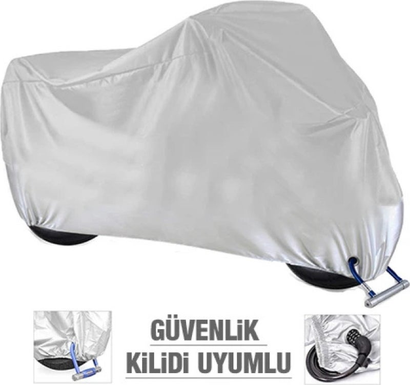 Breen Aprilia RS 660 Lock Compatible Motorcycle Tarpaulin, Safe, Waterproof Durable Fabric  - Image 2