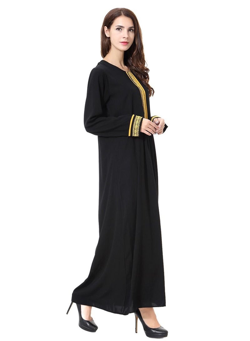 Loquat Muslim Lady wool peach Dress - Image 3