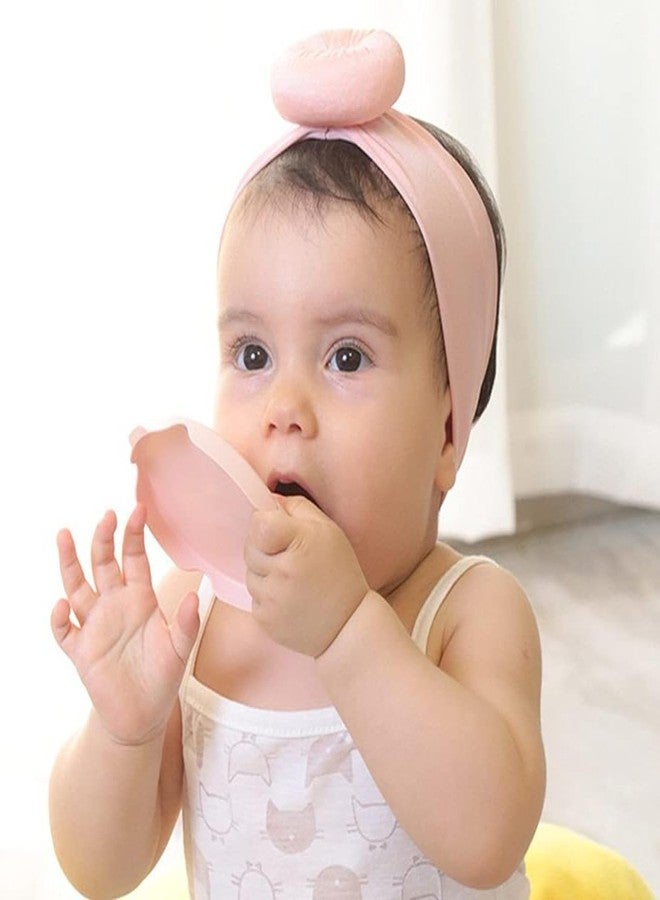 Futaba Newborn Toddler Donut Ball Knot Turban Hairband - Pink and Yellow - Pack of 2 - Image 2