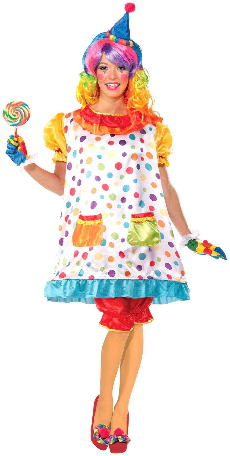 Rubies Wiggles The Clown Costume for Adults, Women's XL - Image 1