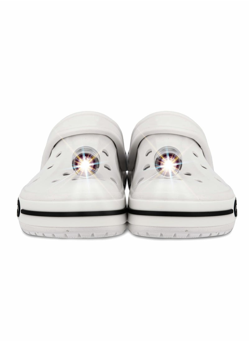Generic - Shoe Lights Set of 2, Flashing Clip-On Accessories for Kids and Adults, Perfect for Clogs and Sneakers, Silver Color - Image 1